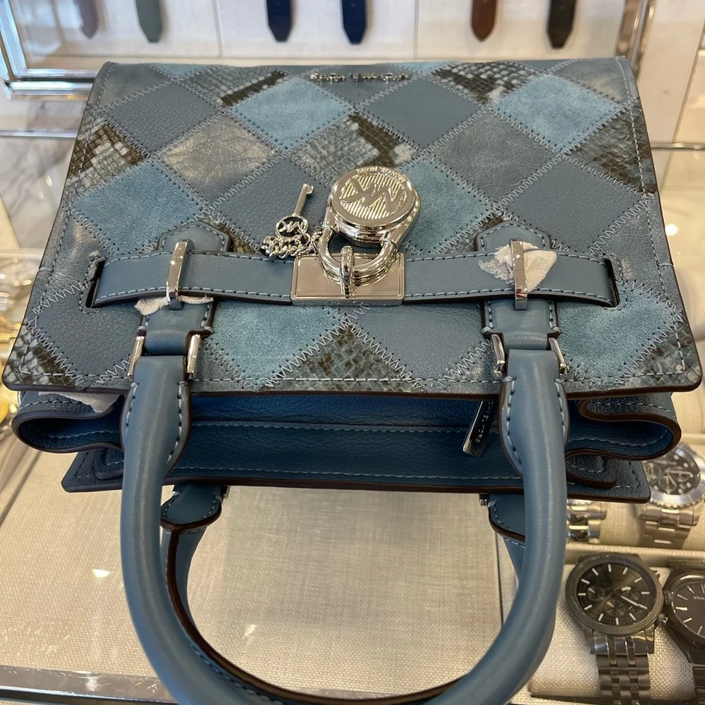 MICHAEL KORS Hamilton Small Patchwork Satchel Crossbody Bag
Cornflower
NWT - Picture 10 of 16
